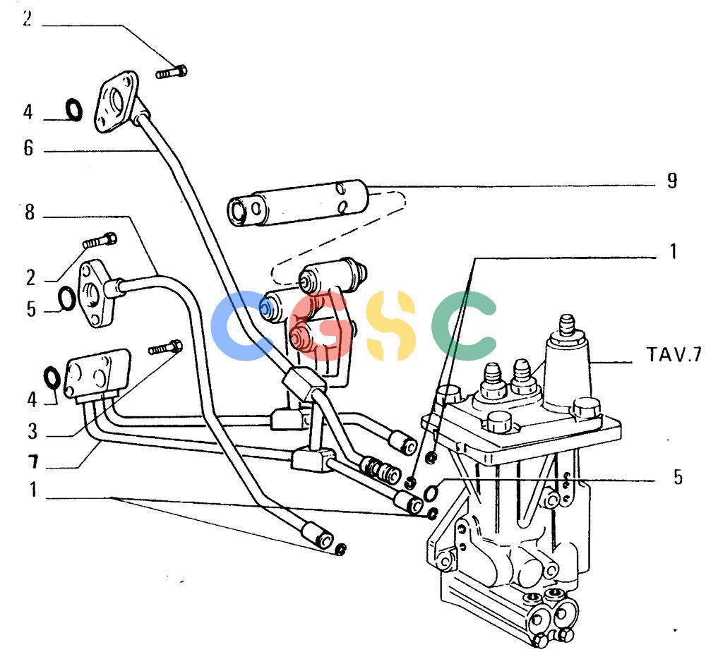 纽荷兰零件查询(FD14E) - CRAWLER DOZER (1.2110[008]) - TRANSMISSION-PIPING New Holland Constructuion