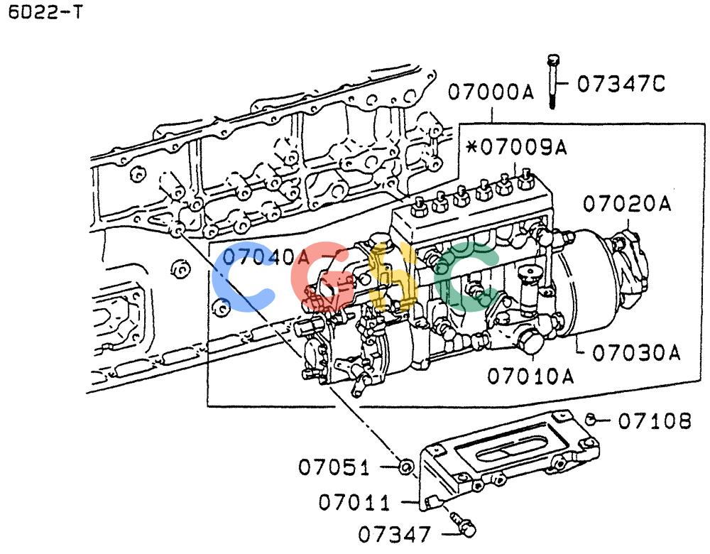 神钢零件查询(6D22-TC) - MITSUBISHI DIESL ENGINE - SK EXCAVATORS (1/06-12/06) (03-002[01]) - FUEL INJECTION PUMP GENERAL Kobelco