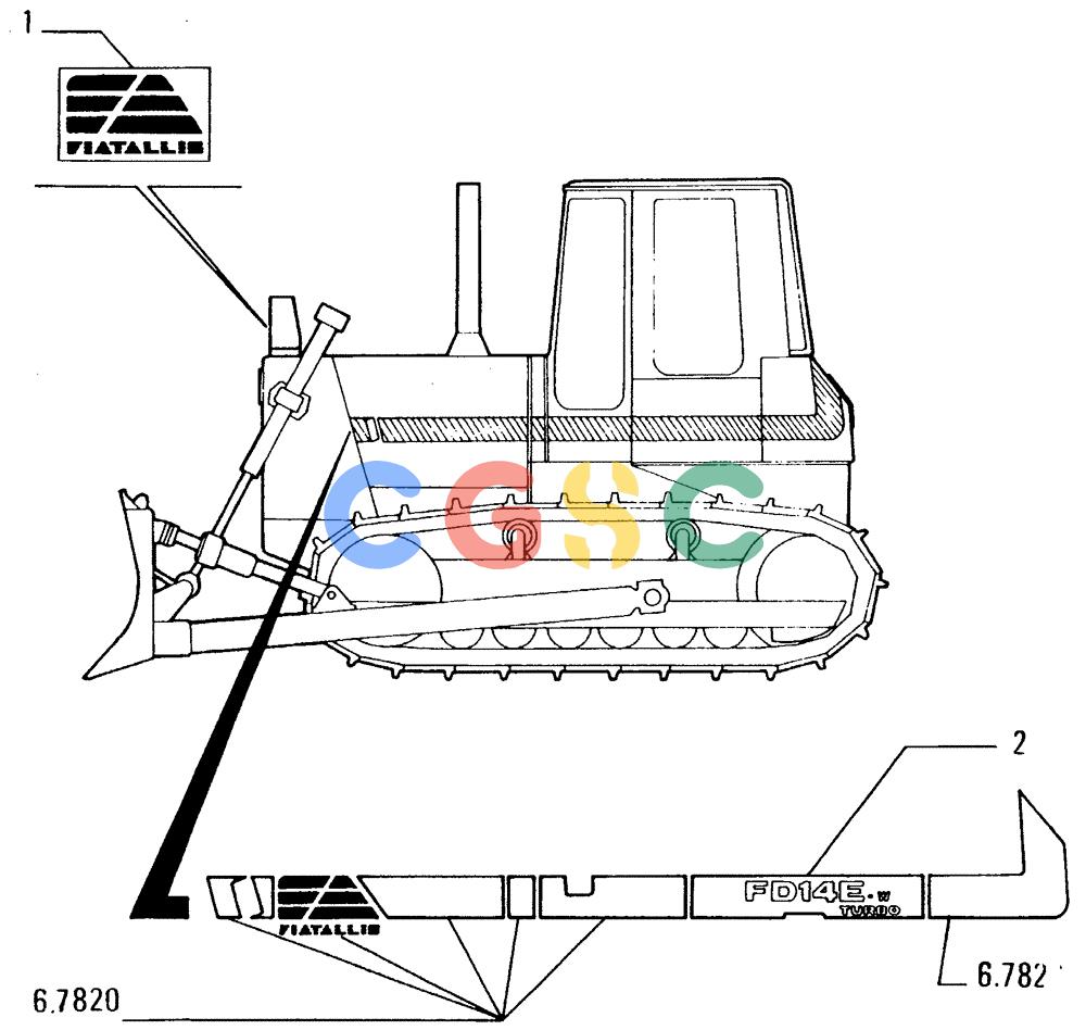 纽荷兰零件查询(FD14E) - CRAWLER DOZER (95.6410[027]) - WINTERIZATION-TRADE MARKS New Holland Constructuion