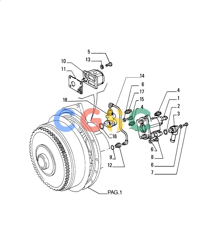 纽荷兰零件查询(FD255) - CRAWLER DOZER (N.A. VERSION) (7/95-) (1.200[03]) - UNIT TORQUE CONVERTER New Holland Constructuion