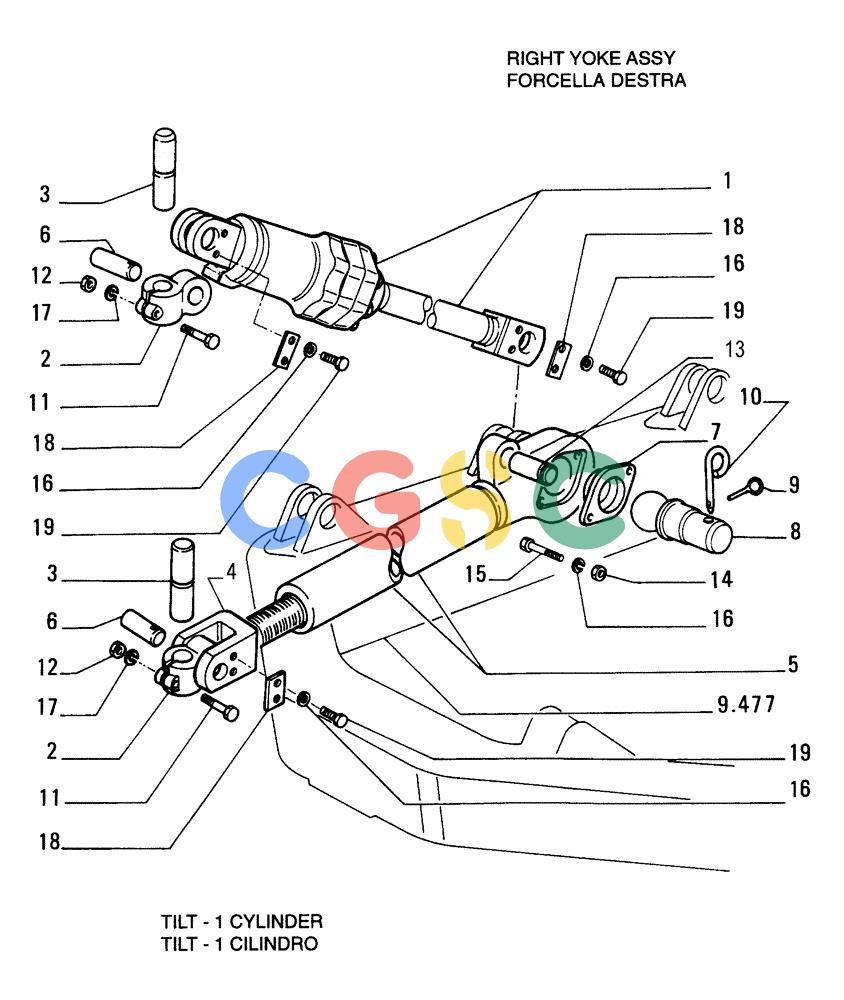 纽荷兰零件查询(FD255) - CRAWLER DOZER (N.A. VERSION) (7/95-) (9.478[03]) - HYDRAULIC TILT-ANGLEDOZER (HA) - OPTIONAL CODE 76035624 New Holland Constructuion