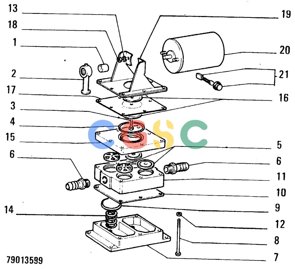 纽荷兰零件查询(FD14E) - CRAWLER DOZER (96.7680[002]) - FUEL TRANSFER PUMP-COMPONENTS New Holland Constructuion