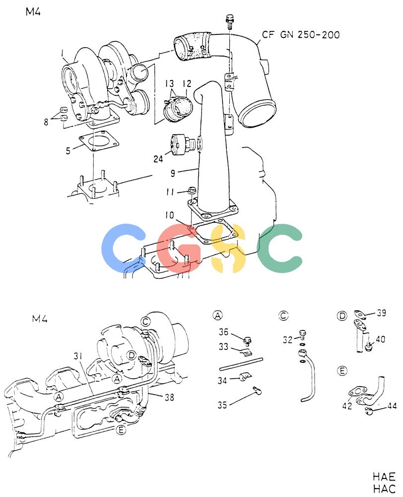 神钢零件查询(6D16-T) - MITSUBISHI DIESEL ENGINE - K907 & MD180LC (1/87-12/06) (01-026[02]) - TURBO-CHARGER GENERAL Kobelco