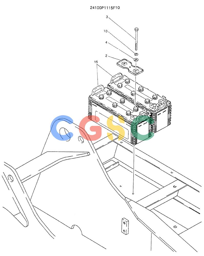 神钢零件查询(K907LC) - MARK II EXCAVATOR BTW YQU0001 - YQU0400 (1/87-12/03) (05-014) - BATTERY ASSY Kobelco