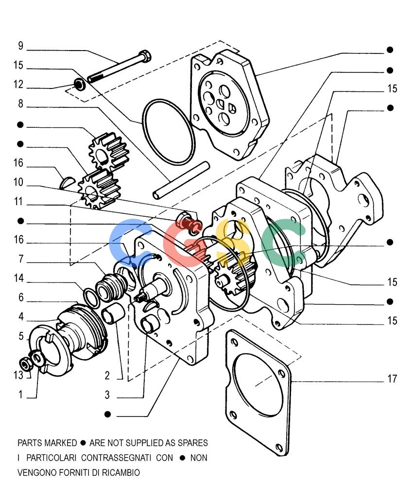 纽荷兰零件查询(FL175) - CRAWLER LOADER (N.A. VERSION) (6/92-) (1.200[09]) - TRANSMISSION - CONVERTER PUMP (COMPONENTS) New Holland Constructuion