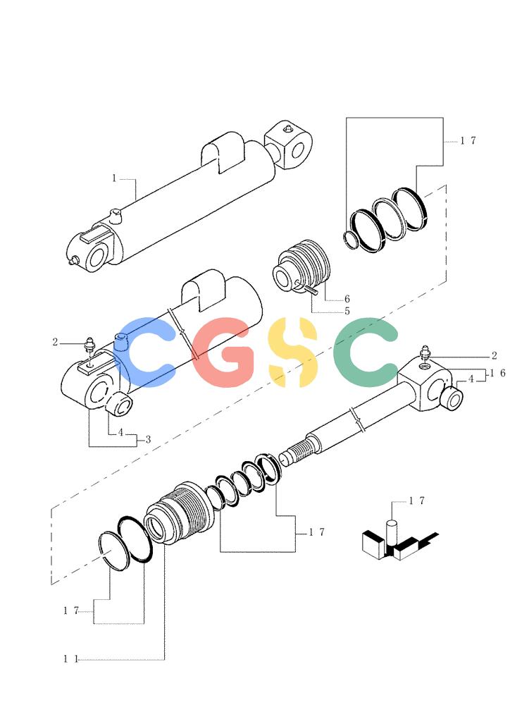 纽荷兰零件查询(FD80) - CRAWLER DOZER (1/98-) (3.443[01]) - LIFTING CYLINDER New Holland Constructuion