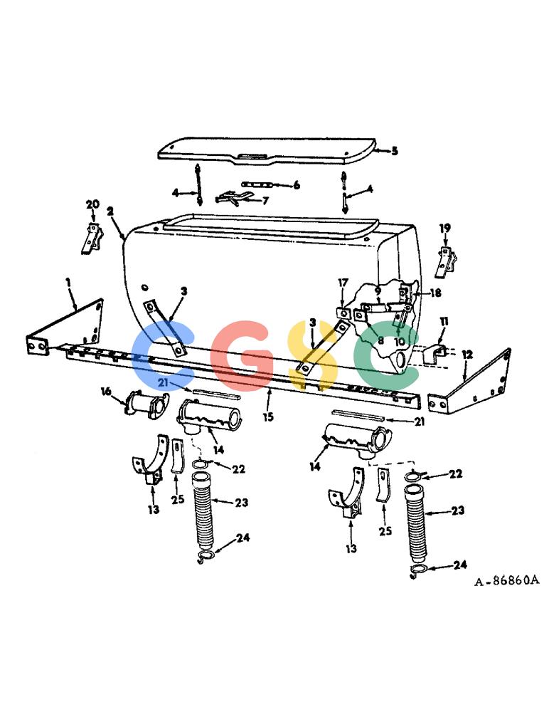 凯斯零件查询(DRY) - FERTILIZER UNITS (4-ROW & 6-ROW SLOW-FEED & FAST-FEED) (1/63-12/66) (A-138) - DRY FERTILIZERS, FIBERGLASS HOPPER, HOSES AND SUPPORTS Case Agriculture
