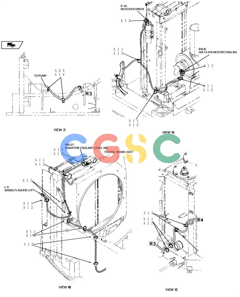 纽荷兰零件查询(E235BSR) - CRAWLER EXCAVATOR (5/07-) (1.220[18]) - ELECTRIC SYSTEM New Holland Constructuion