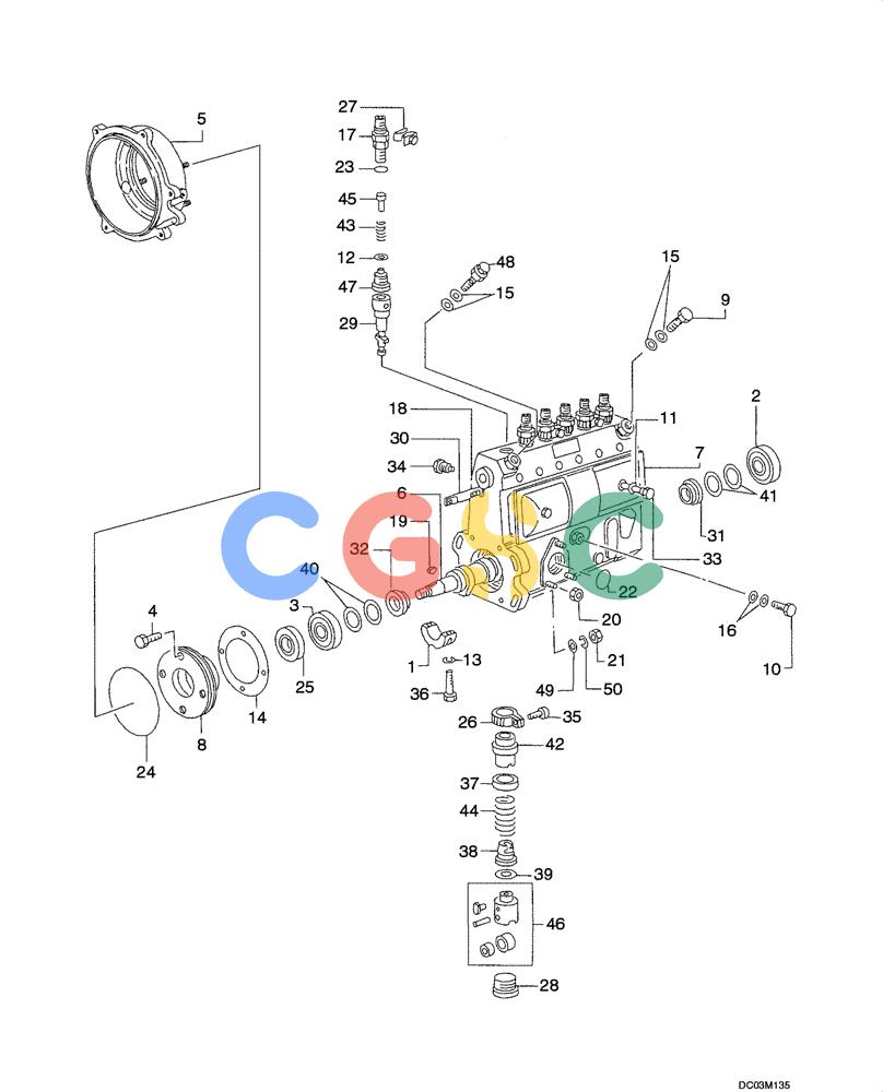 纽荷兰零件查询(EH215) - CRAWLER EXCAVATOR (9/03-) (03 -07[00]) - INJECTION PUMP New Holland Constructuion
