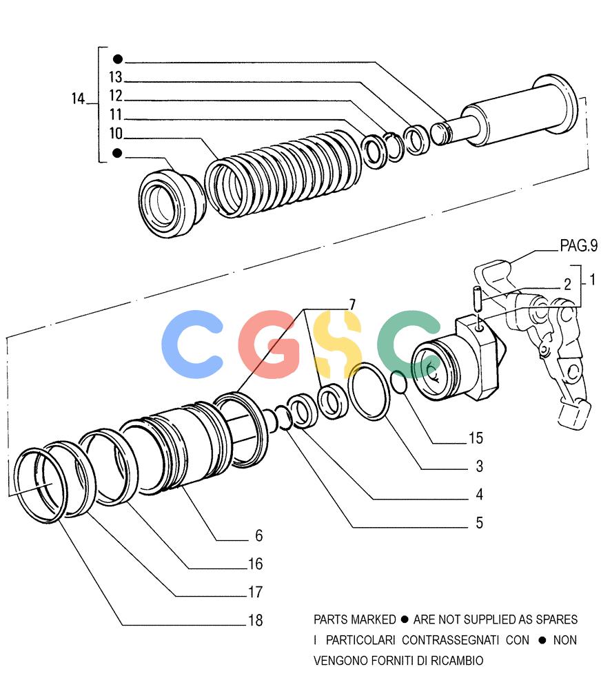 纽荷兰零件查询(FD255) - CRAWLER DOZER (N.A. VERSION) (7/95-) (1.277[10]) - REAR TRANSMISSION - BRAKES New Holland Constructuion