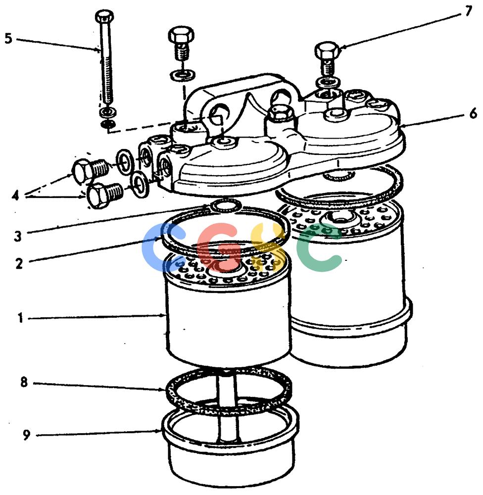 纽荷兰零件查询(65B) - MOTORGRADERS (A2.26[002A]) - FUEL FILTER New Holland Constructuion
