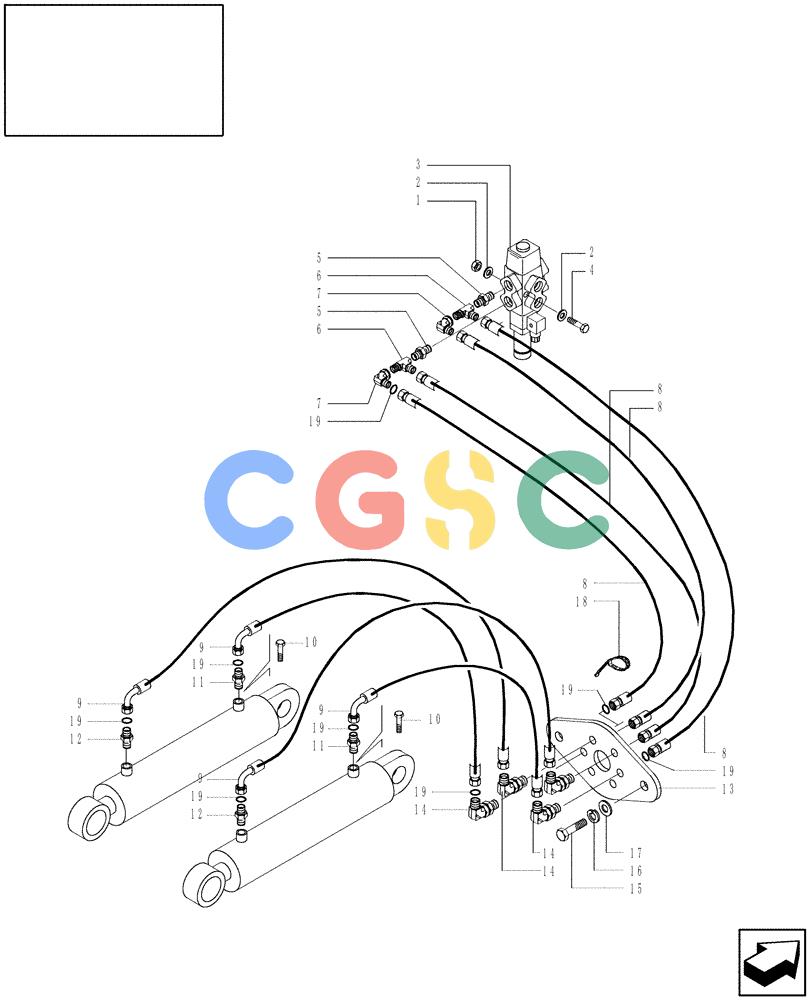 纽荷兰零件查询(DC80) - CRAWLER DOZER (N.A. VERSION) (4/99-) (9.500[03C]) - HYDRAULIC SYSTEM - RIPPER DC80 S/N 13141229 & DOWN, LGP S/N 13145037 & DOWN New Holland Constructuion