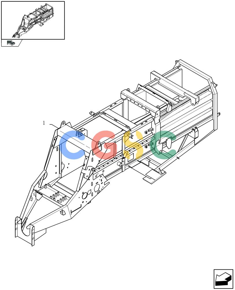 凯斯零件查询(LBX432S) - BIG RECTANGULAR BALER (3/03-12/08) (12.01[01]) - MAIN FRAME Case Agriculture