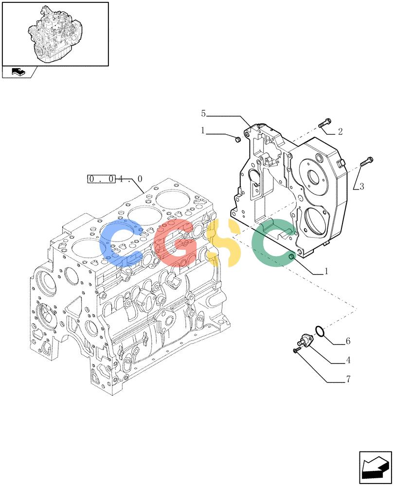 神钢零件查询(F4GE9484K J601) - ENGINE - 504103830-920019897 (1/13-) (0.04.3[01]) - CRANKCASE COVERS (504240806) Kobelco
