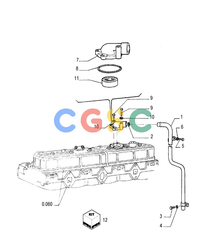 纽荷兰零件查询(FL175) - CRAWLER LOADER (N.A. VERSION) (6/92-) (0.045[01]) - BREATHER - ENGINE New Holland Constructuion