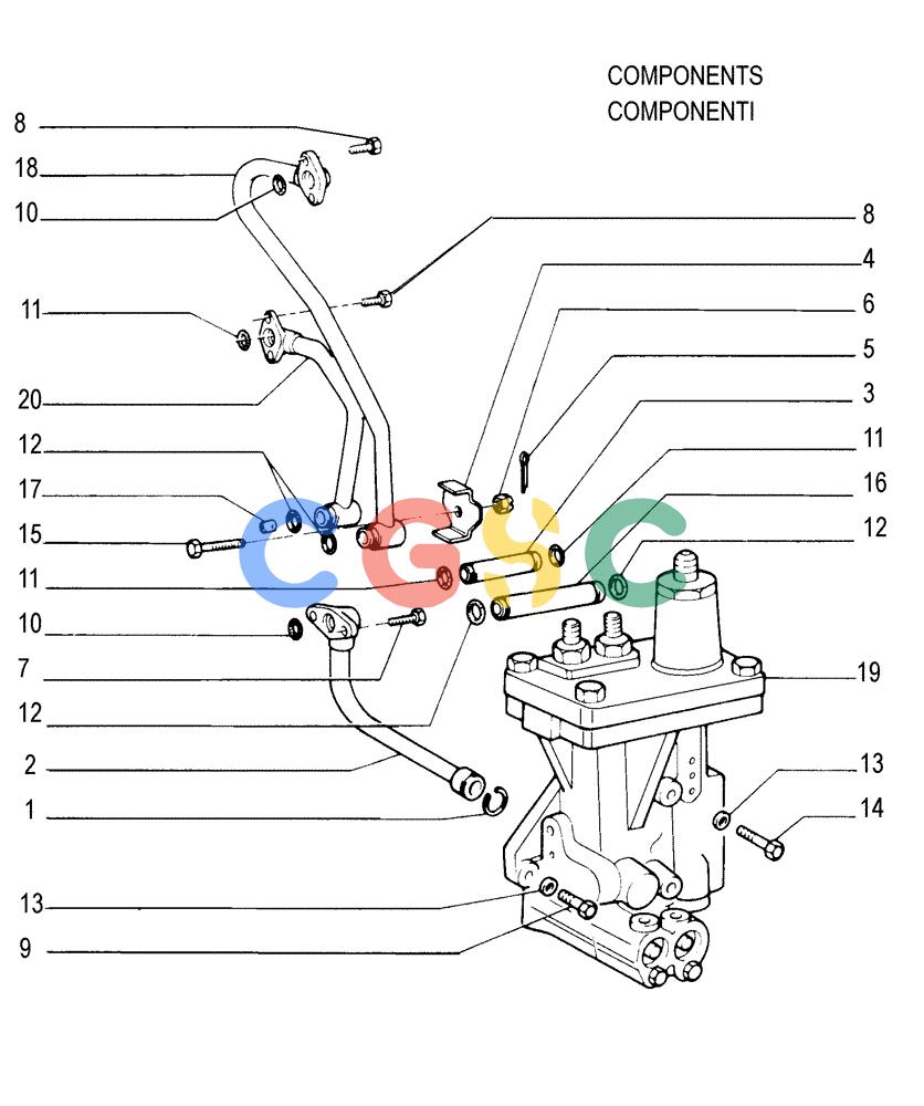 纽荷兰零件查询(FL175) - CRAWLER LOADER (N.A. VERSION) (6/92-) (1.211[06]) - TRANSMISSION - PIPING New Holland Constructuion