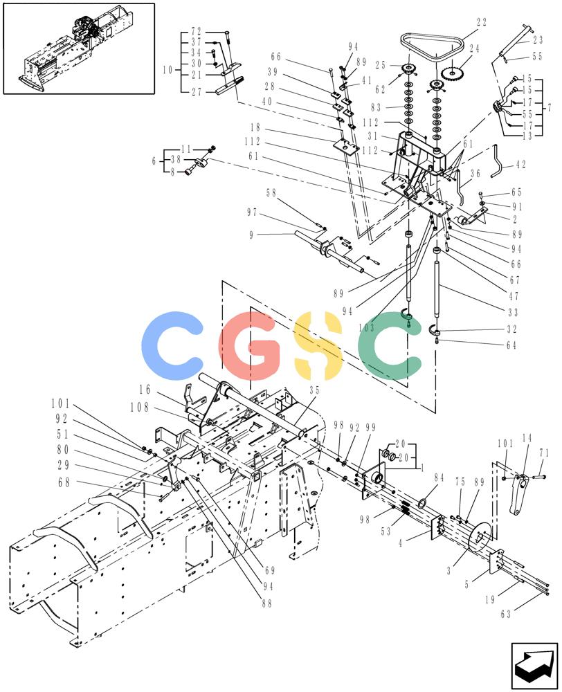 凯斯零件查询(SB541) - SMALL SQUARE BALER (9/08-12/15) (68.180.10) - WIRE TWISTER Case Agriculture