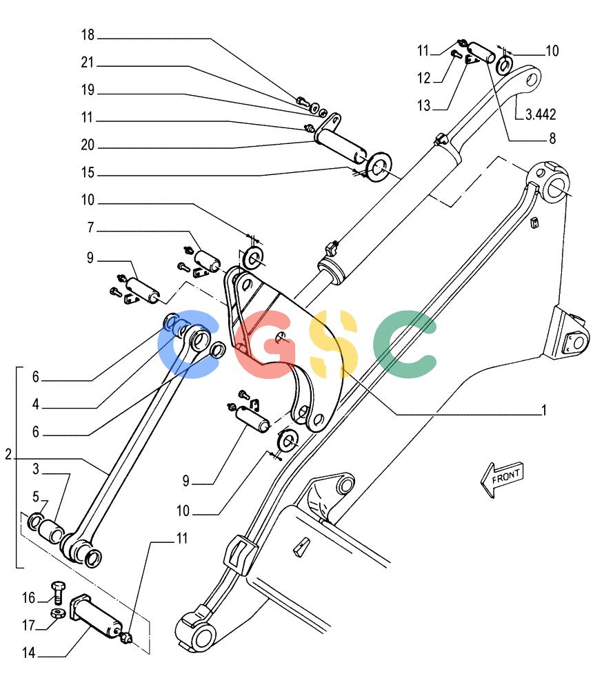 纽荷兰零件查询(FL145) - CRAWLER LOADER (N.A. VERSION) (11/98-) (3.449[01]) - BOOM AND LINKAGE New Holland Constructuion