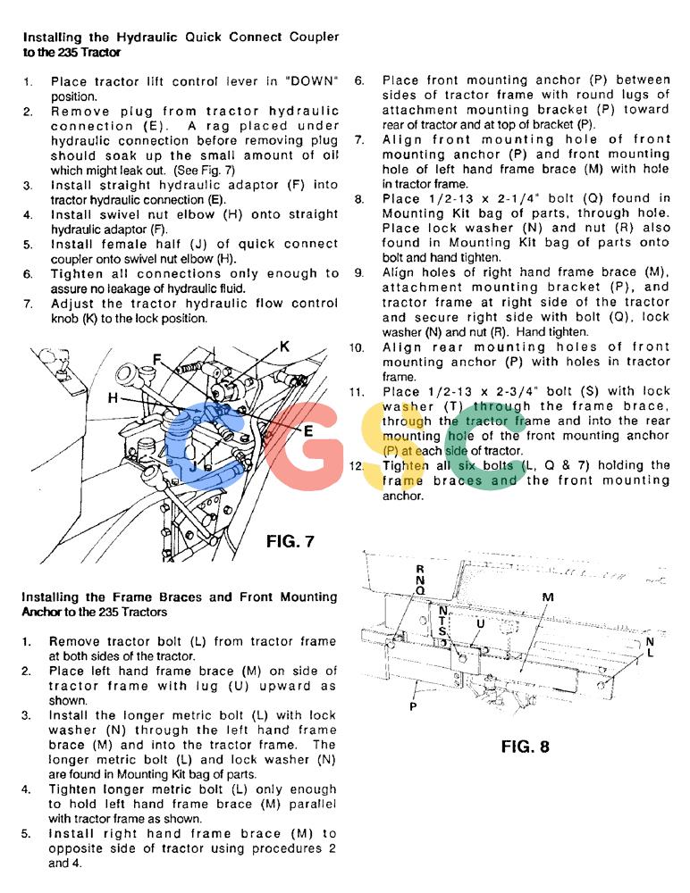 凯斯零件查询(56FTS) - CASE SNOW THROWER (1/86-12/92) (12) - PREPARATION OF THE TRACTOR Case Agriculture