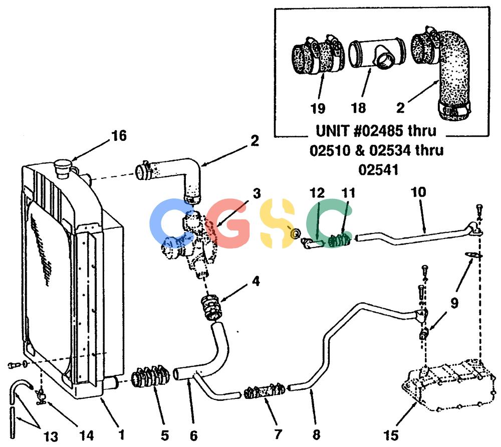 纽荷兰零件查询(65B) - MOTORGRADERS (A4.01[001]) - RADIATOR & HEAT EXCHANGER PIPING New Holland Constructuion