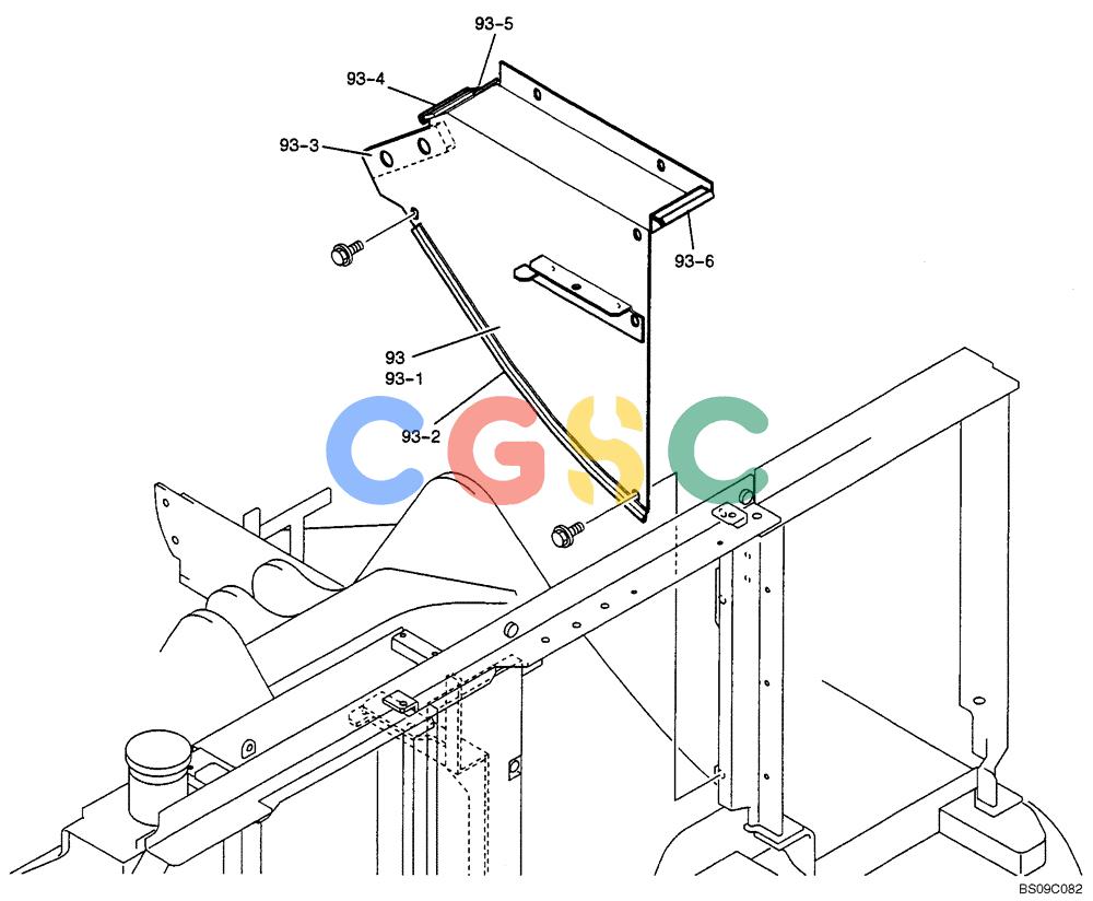 神钢零件查询(BOOM) - ATTACHMENT, (2-PIECE BOOM) SK135SR-1E, SK135SRLC-1E, SK135SRLC-1ES (11/01-12/10) (06-015[00]) - GUARD INSTALLATION, (2-PIECE BOOM), (YY21C00010F3) Kobelco