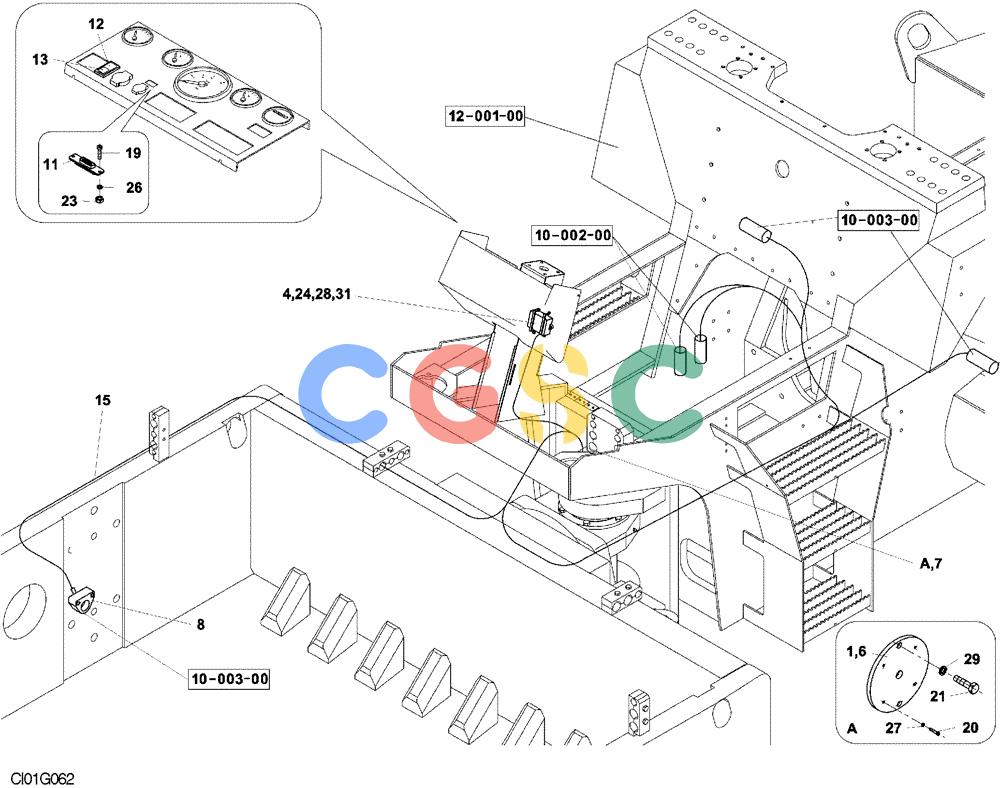 纽荷兰零件查询(CV900) - VIBRATORY ROLLER (9/01-) (04-007-00[01]) - ELECTRICAL CIRCUIT - DIFFERENTIAL LOCK New Holland Constructuion