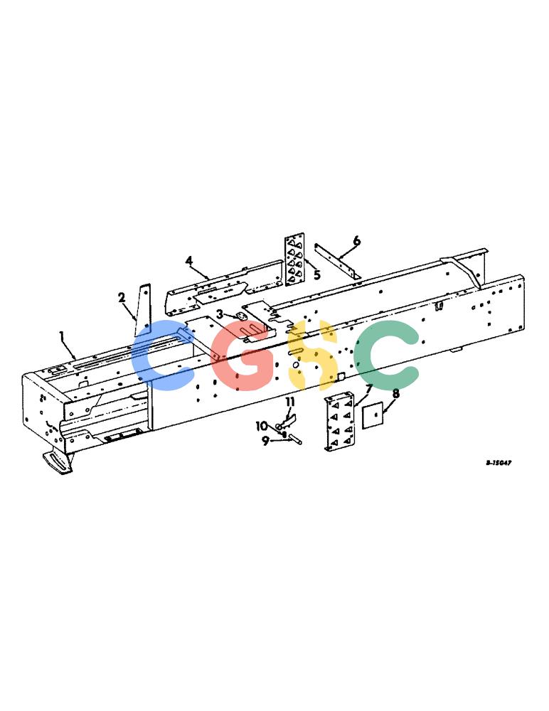 凯斯零件查询(27) - INTERNATIONAL HARVESTER RECTANGULAR BALER (1/65-12/68) (C-04) - BALE CHAMBER Case Agriculture