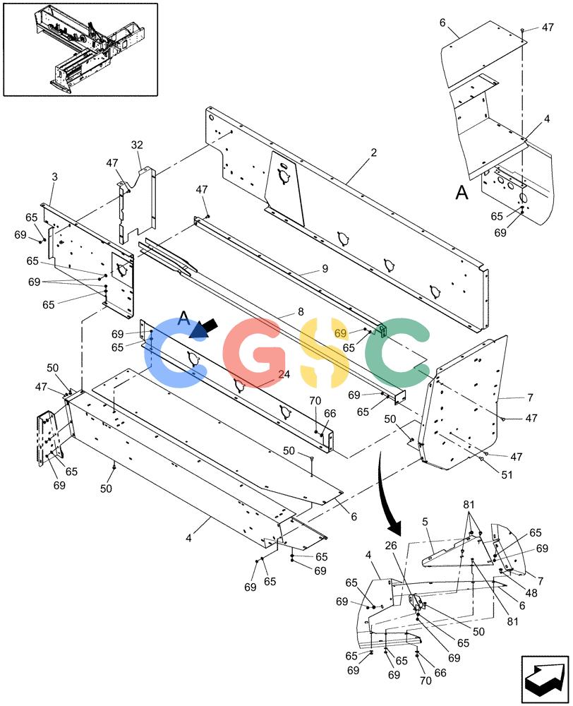 凯斯零件查询(SB541C) - SMALL SQUARE BALER (9/09-12/10) (60.220.03[2]) - FEEDER SHIELDS, SB541 Case Agriculture