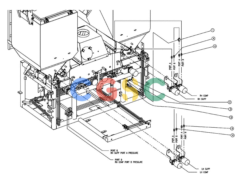 凯斯零件查询(FLX810) - FLEX-AIR APPLICATOR (10/03-8/09) (02-024) - FITTING GROUP, TRIPLE BIN, 37 & 50 CU. FT Case Agriculture