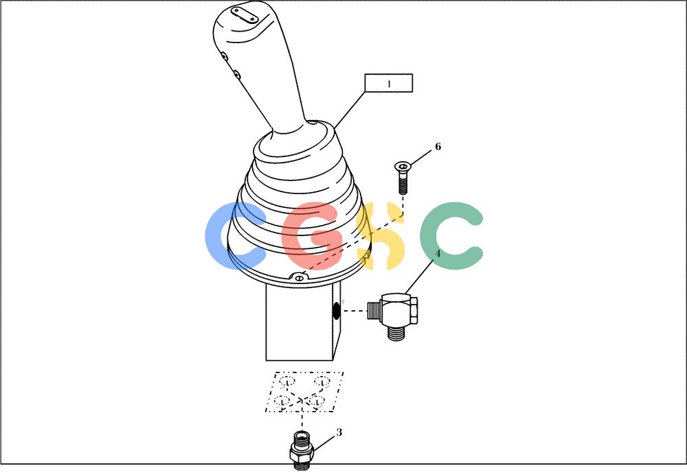 纽荷兰零件查询(EC270) - CRAWLER EXCAVATOR (7/00-) (23.270[002]) - SERVO VALVE INSTALL.MATERIAL LEFT-HAND (S/N 727002-727022) New Holland Constructuion