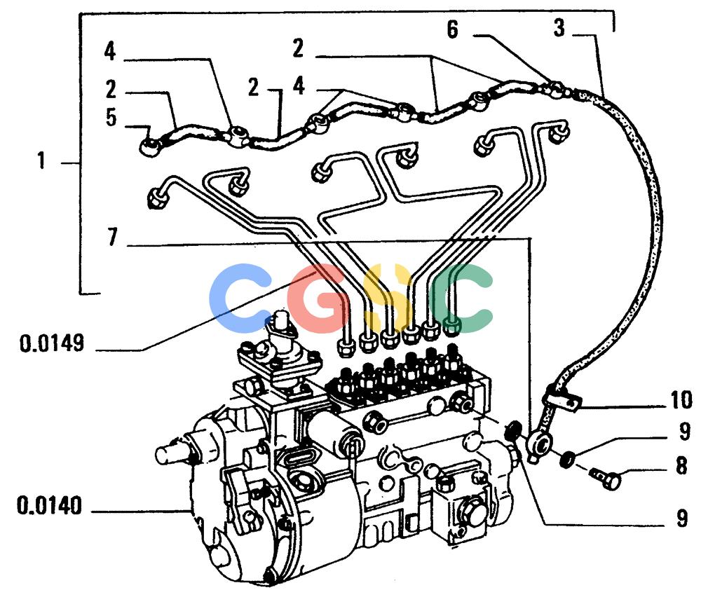 纽荷兰零件查询(FD14E) - CRAWLER DOZER (0.0203[001]) - PIPING-INJECTION EQUIPMENT New Holland Constructuion