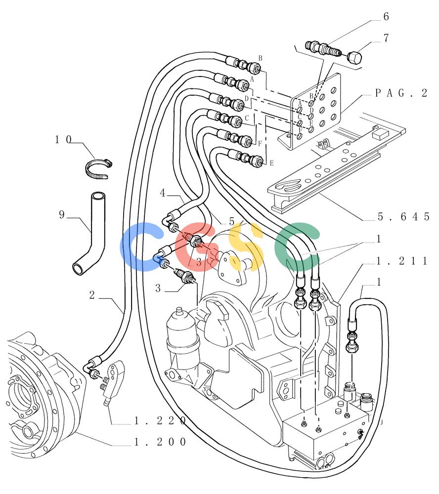 纽荷兰零件查询(DC150.B) - CRAWLER DOZER TIER 2 (3/03-) (6.756[01]) - HYDRAULIC DIAGNOSTIC SYSTEM New Holland Constructuion