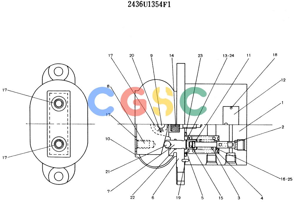 神钢零件查询(K916LC) - MARK II EXCAVTOR ASN YS0201 (1/89-12/03) (10-016) - VALVE ASSY, PILOT Kobelco