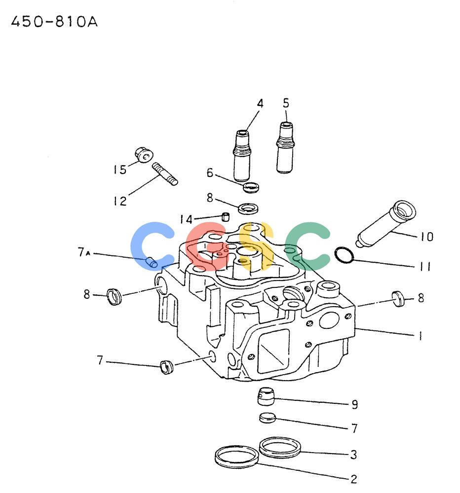 神钢零件查询(6D22CT) - MITSUBISHI DIESEL ENGINE - K909A, K910, K912 & K935 (1/76-12/06) (08-002) - CYL HEAD, REPAIR KIT Kobelco