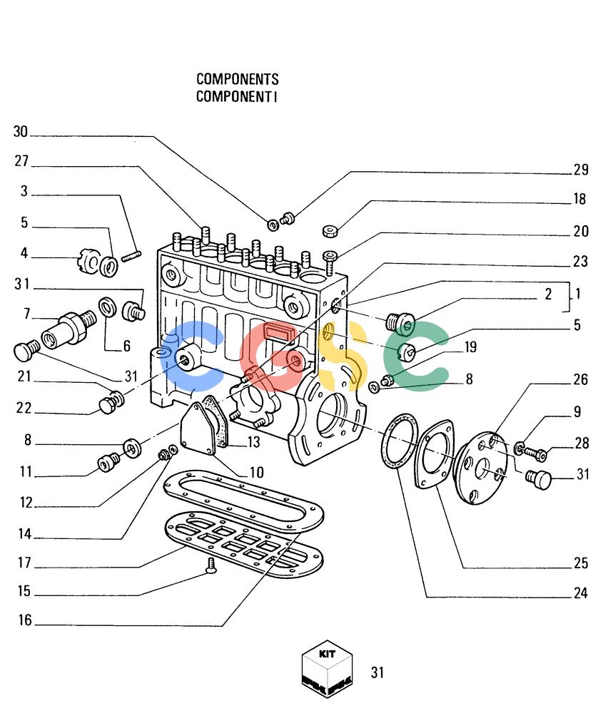 纽荷兰零件查询(FL175) - CRAWLER LOADER (N.A. VERSION) (6/92-) (0.140[07]) - INJECTION EQUIPMENT - INJECTION PUMP New Holland Constructuion