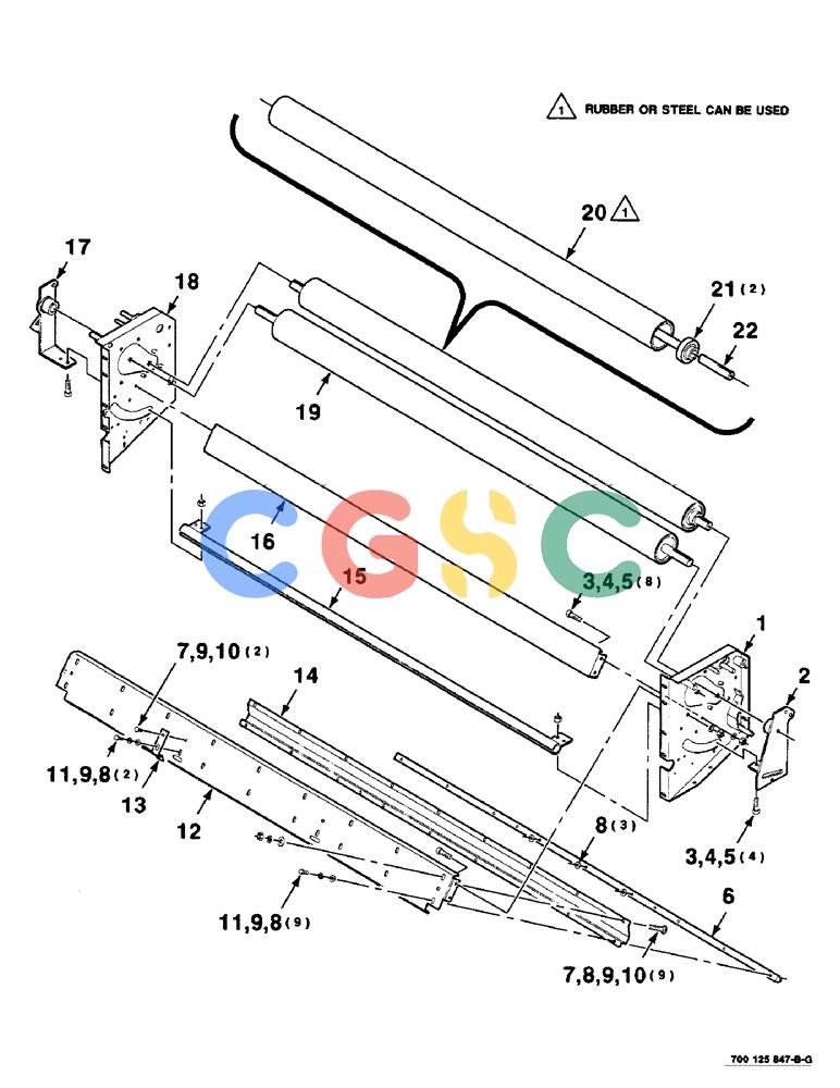 凯斯零件查询(8465) - CASE IH AUTO ROUND BALER (1/91-12/97) (9-72) - MESH WRAP ROLLER ASSEMBLY, SERIAL NUMBER CFH0073011 THROUGH CFH0073271 Case Agriculture