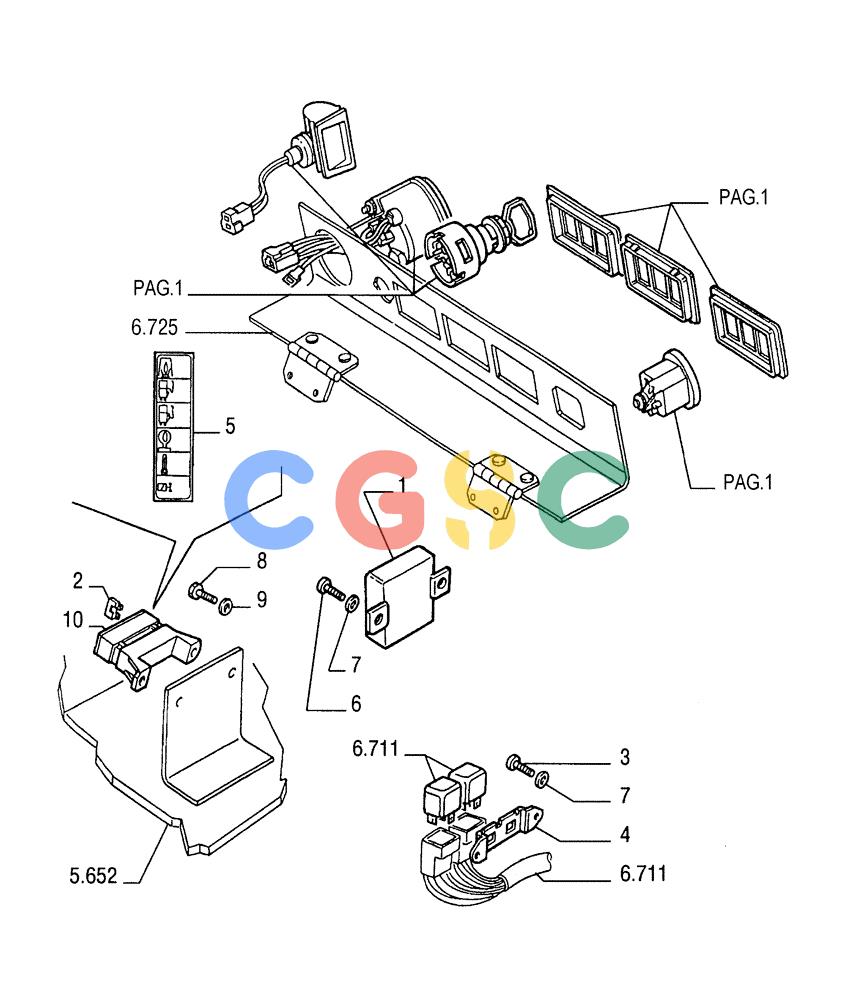 纽荷兰零件查询(FL175) - CRAWLER LOADER (N.A. VERSION) (6/92-) (6.712[05]) - ELECTRIC COMPONENTS New Holland Constructuion