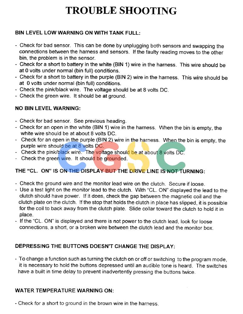 凯斯零件查询(1100) - CONCORD AIR SYSTEM (10/97-12/00) (C29) - TROUBLE SHOOTING Case Agriculture