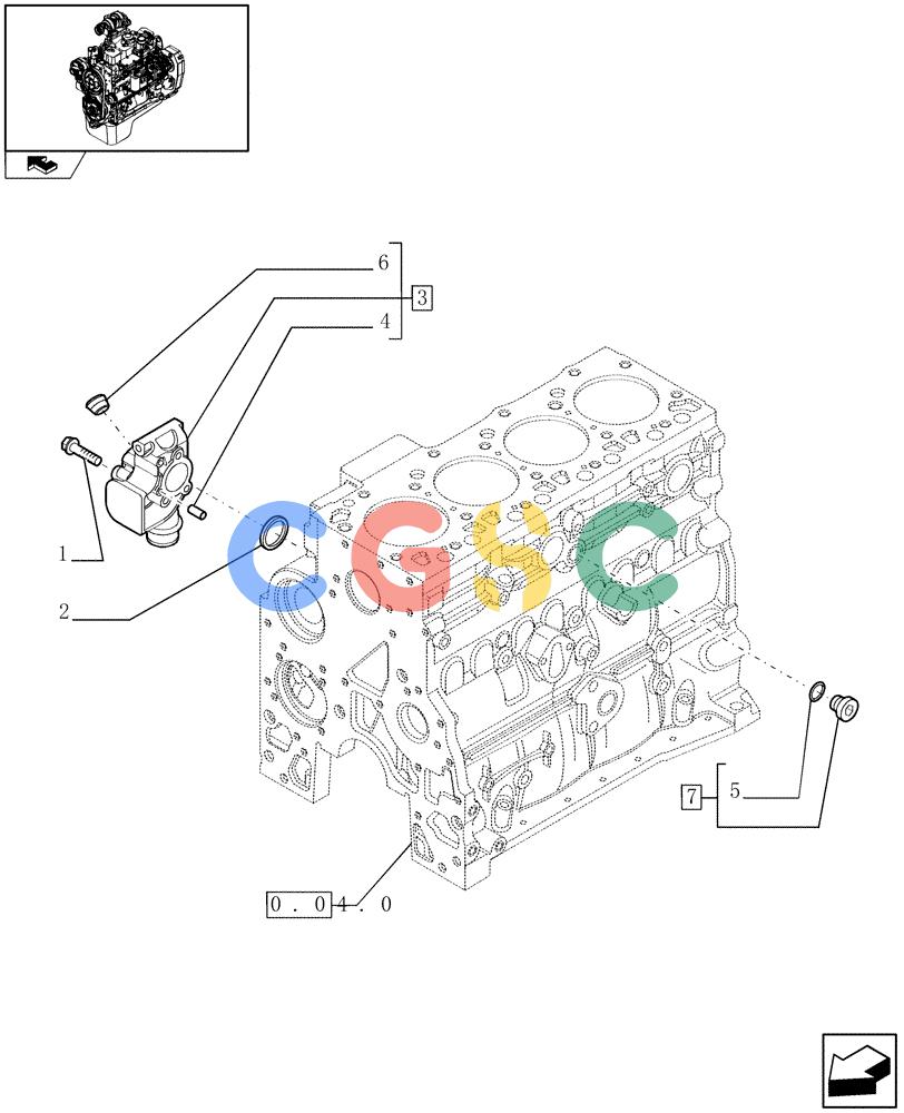 神钢零件查询(F4GE9484A J601) - ENGINE - 504103783 - 920019898 (1/13-) (0.32.3) - PIPING - ENGINE COOLING SYSTEM (504010574-504038202) Kobelco