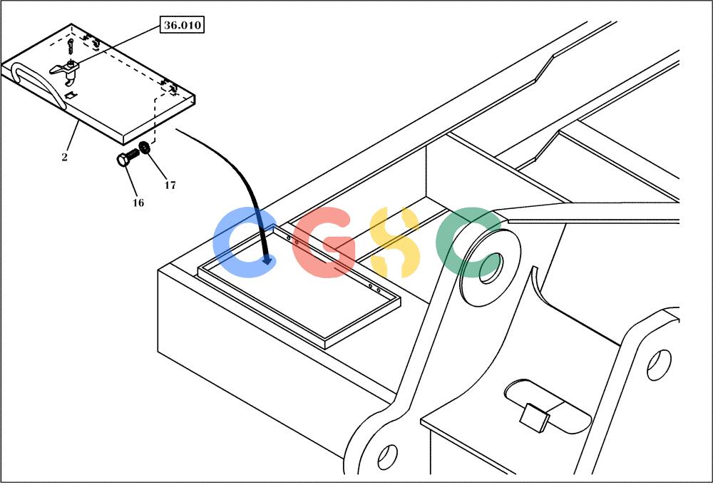 纽荷兰零件查询(EC350) - CRAWLER EXCAVATOR (2/00-) (01.620[002]) - FRAME TOOLBOX (S/N 735024-UP) New Holland Constructuion