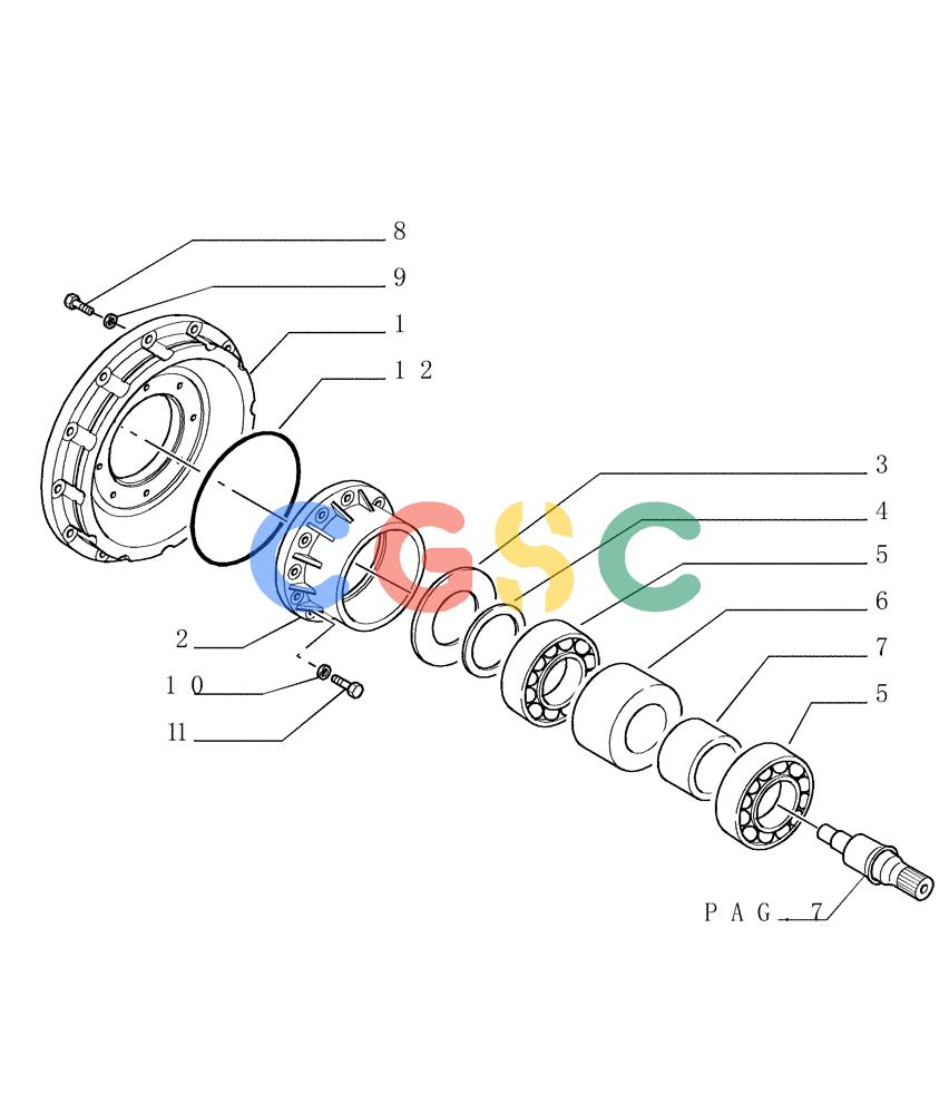 纽荷兰零件查询(DC150.B) - CRAWLER DOZER TIER 2 (3/03-) (1.266[05]) - REAR TRANSMISSION New Holland Constructuion