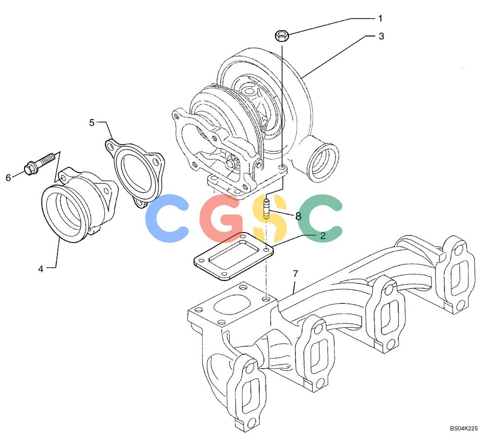纽荷兰零件查询(DC85) - CRAWLER DOZER (8/04-) (02-29) - TURBOCHARGER New Holland Constructuion