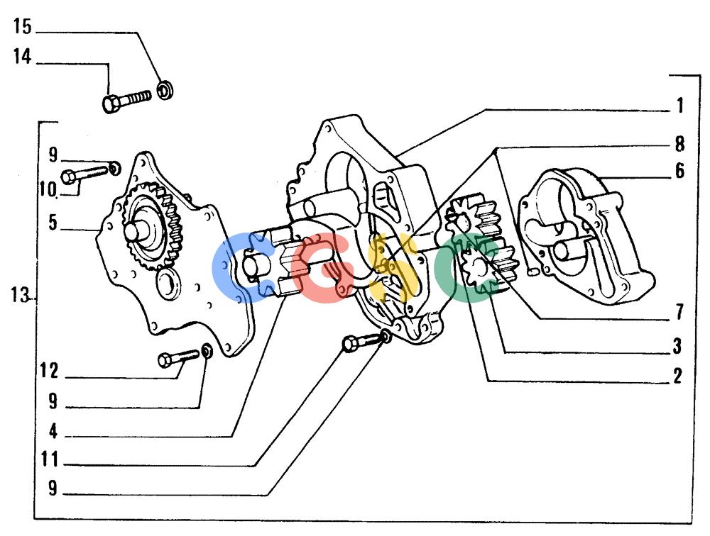 纽荷兰零件查询(FD14E) - CRAWLER DOZER (0.0300[001]) - OIL PUMP-ENGINE New Holland Constructuion