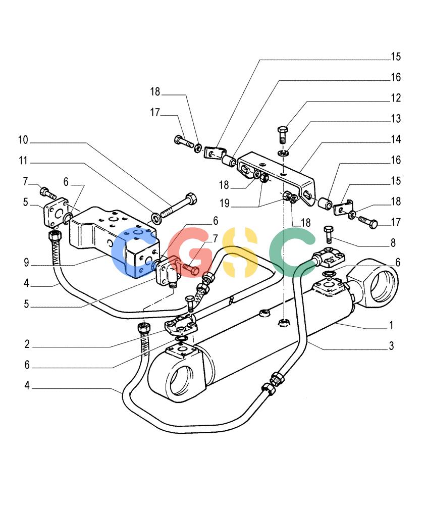 纽荷兰零件查询(FL145) - CRAWLER LOADER (N.A. VERSION) (11/98-) (9.539[05]) - RIPPER (PL) - LIFT CYLINDERS PIPING New Holland Constructuion