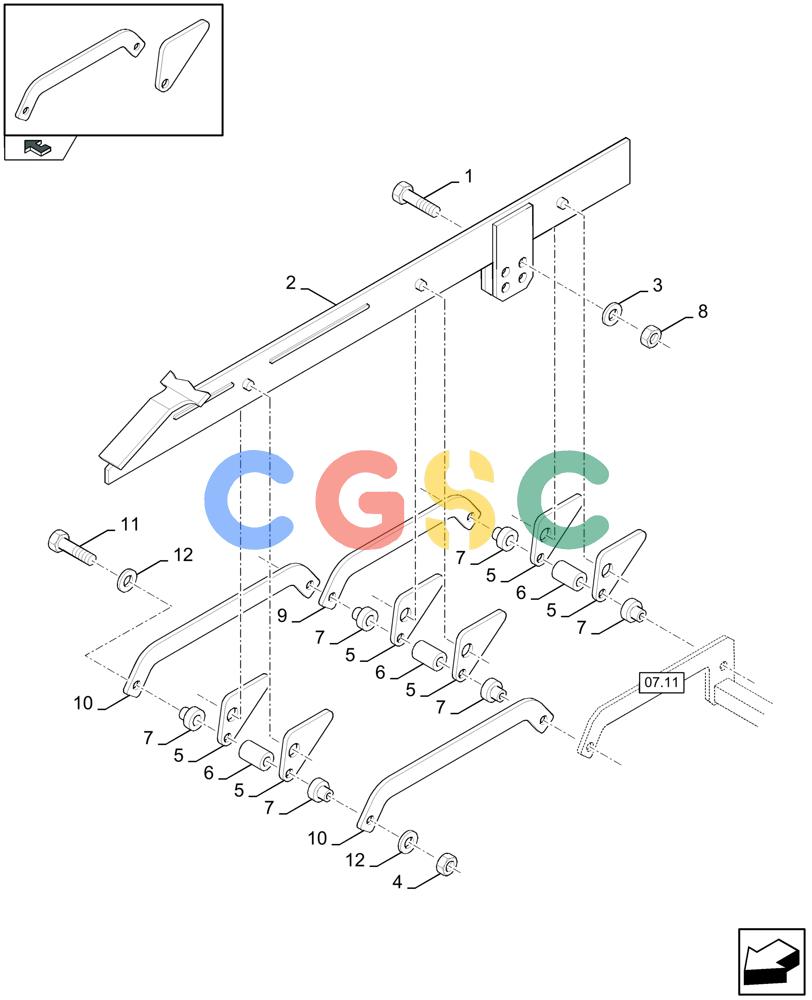 凯斯零件查询(LBX432S) - BIG RECTANGULAR BALER (3/03-12/08) (16.01[01]) - BALE EJECT SYSTEM Case Agriculture