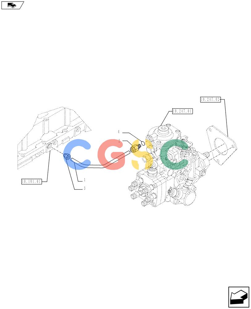 神钢零件查询(F4GE9684C J602) - ENGINE 5801385852 - 84369829 (1/13-) (10.218.01) - INJECTION EQUIPMENT - PIPING Kobelco
