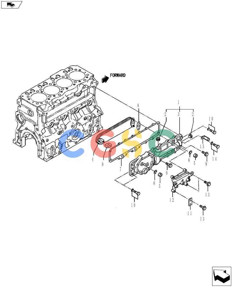 神钢零件查询(ED150-2) - BLADE RUNNER EXCAVATOR/DOZER ASN LH01-01001 (1/09-12/12) (08-022[00]) - OIL COOLER Kobelco