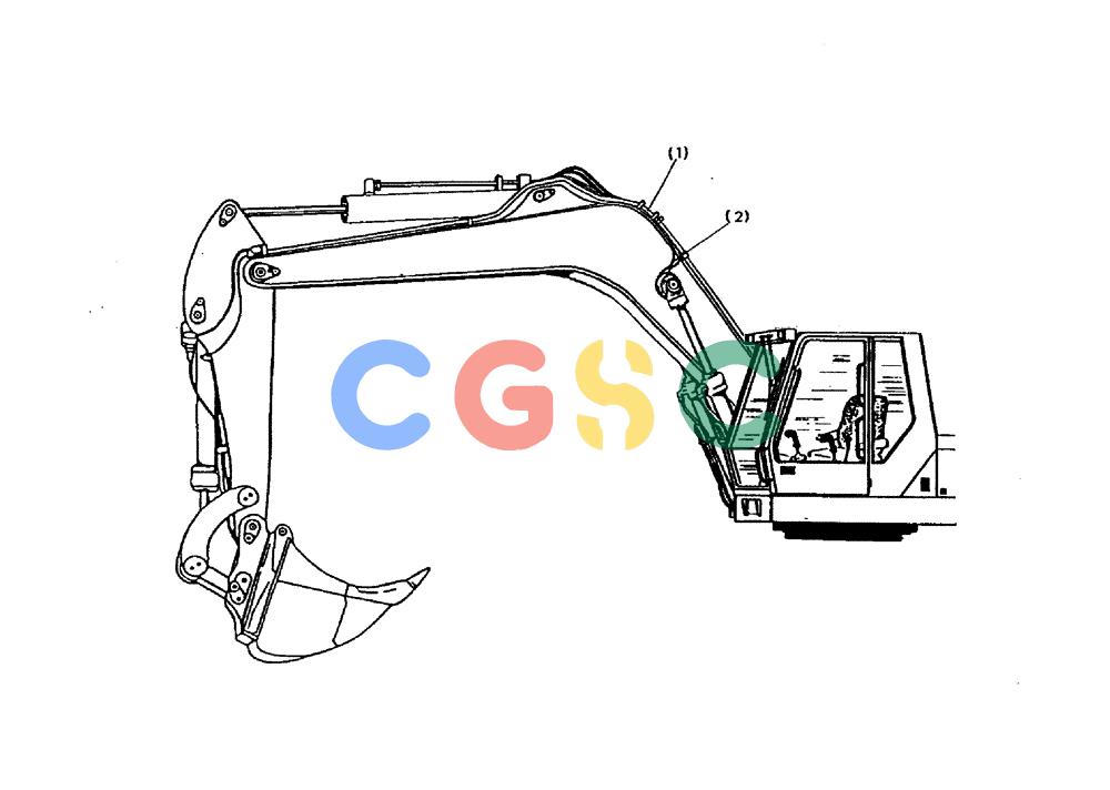 纽荷兰零件查询(EC160) - CRAWLER EXCAVATOR (4/99-) (60.160[001]) - HYDRAULIC SYSTEM MONOBLOC BOOM 4,6 M (S/N 716001-716111) New Holland Constructuion