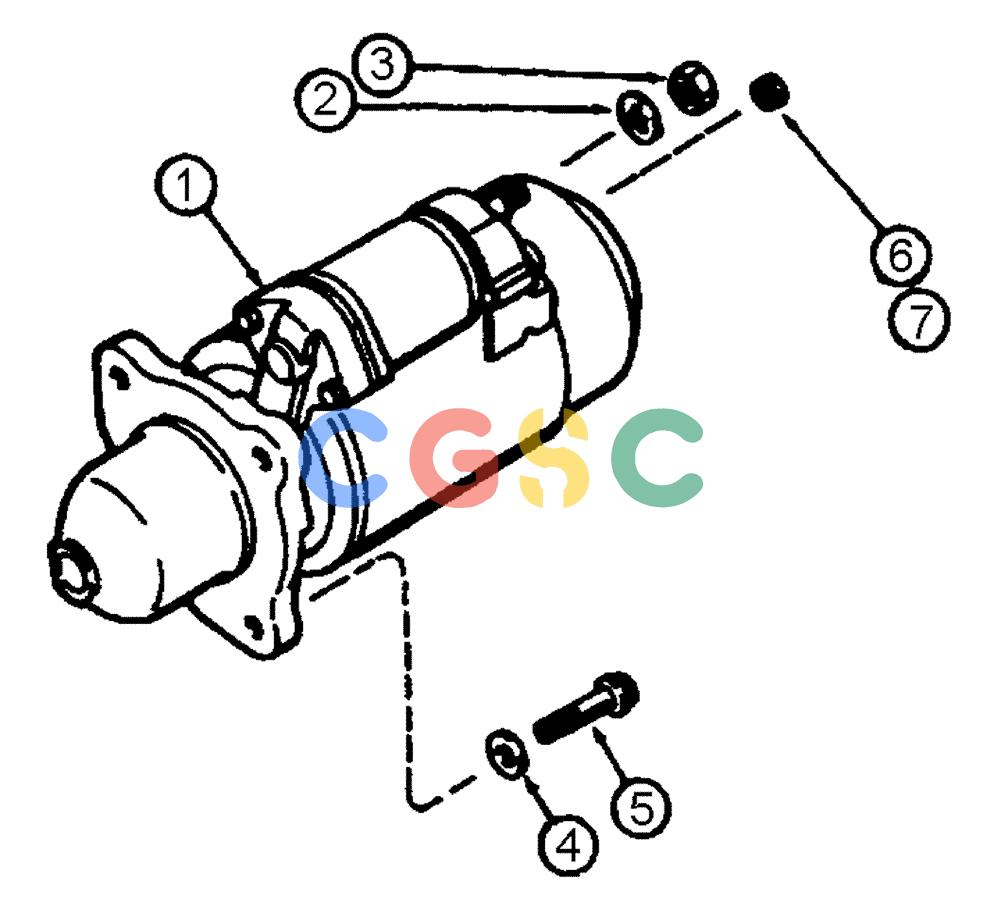 凯斯零件查询(FLX3330B) - FLOATER (12/99-9/02) (02-063) - STARTER GROUP (FLX3300B CASE ENGINE) Case Agriculture