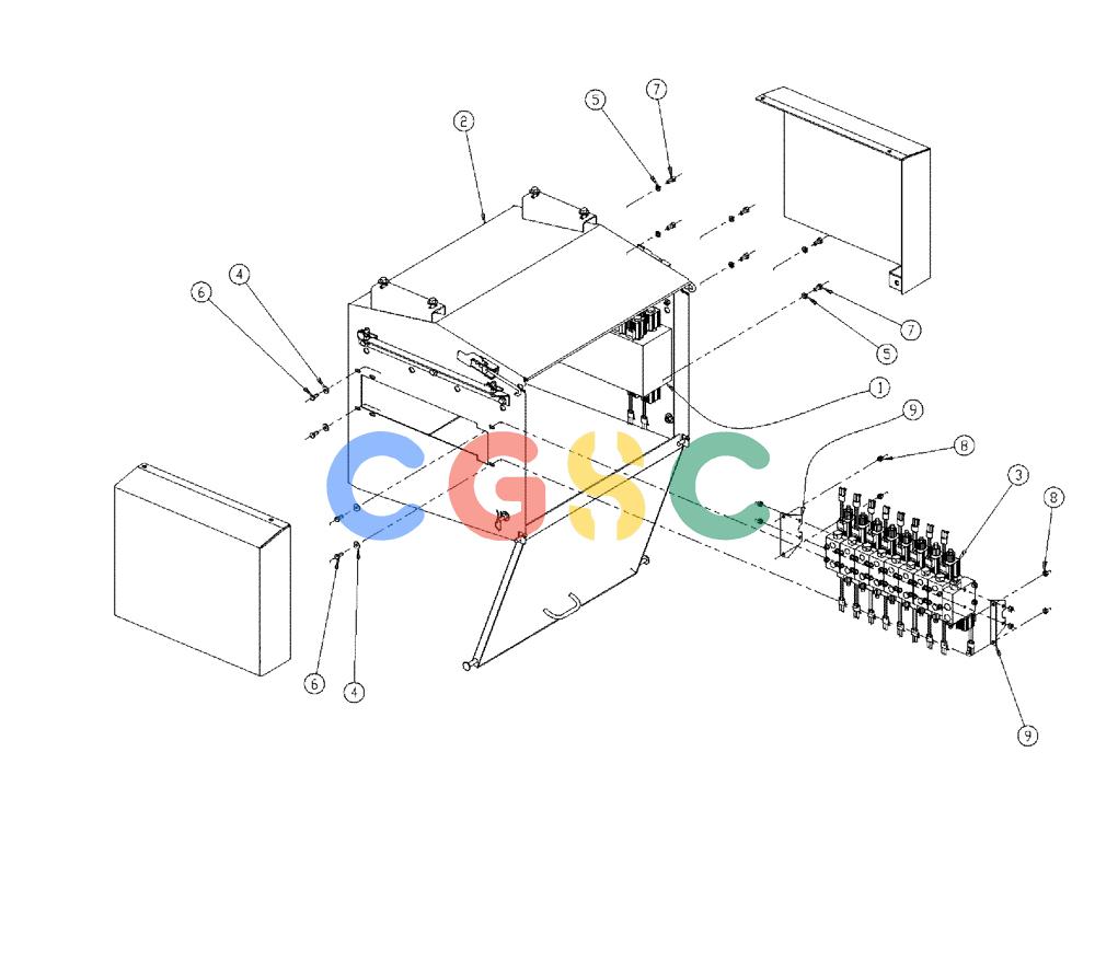 凯斯零件查询(438) - FLEX-AIR APPLICATOR - 1999 (2/99-3/03) (04-001) - VALVE BOX GROUP, DOUBLE W/AUGER Case Agriculture